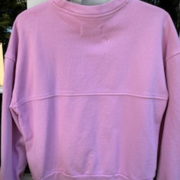 Everlane The Track Oversized Sweatshirt, Bubble Gum Pink, Size S - Picture 3 of 4